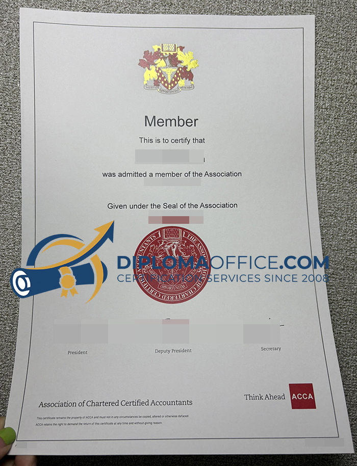 ACCA Certificate