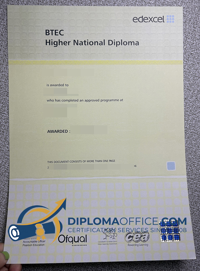 BTEC Higher National Diploma