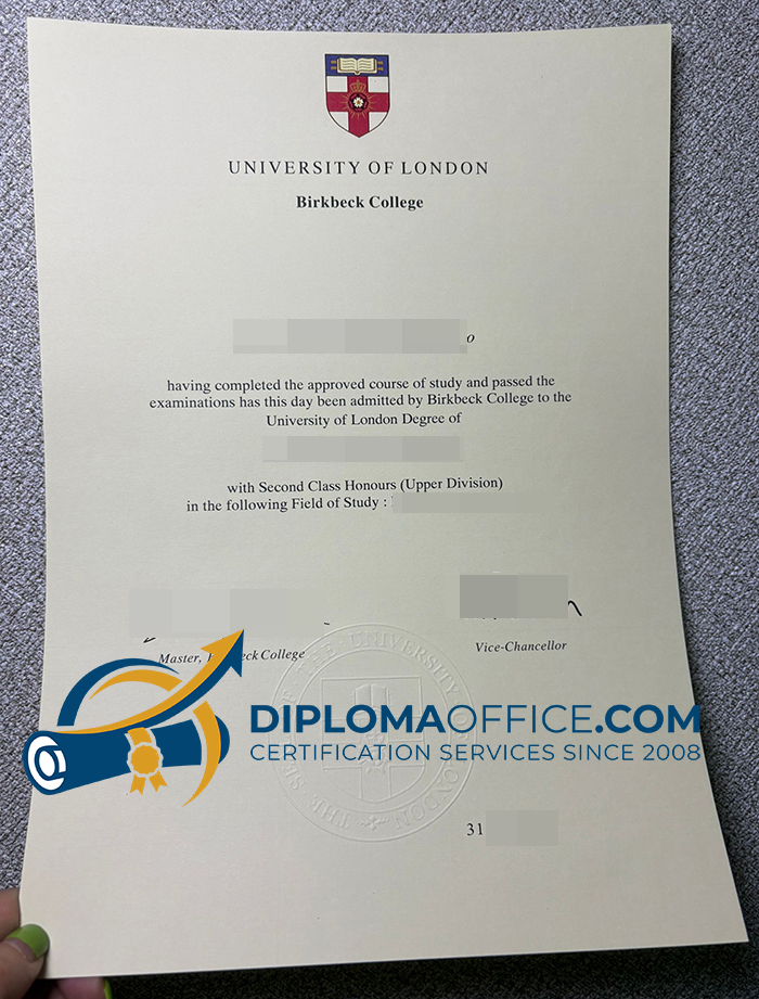 Birkbeck College degree