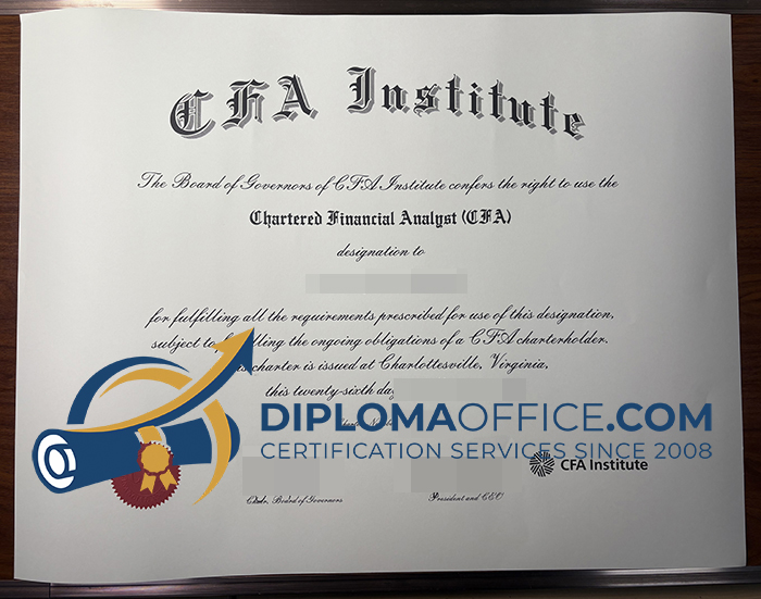 CFA Certificate