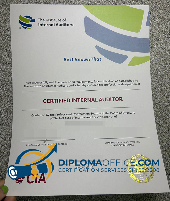 CIA Certificate