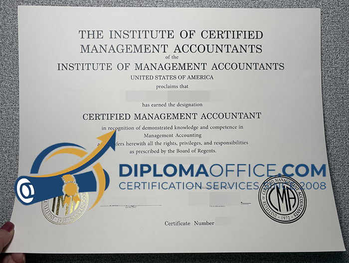 CMA Certificate