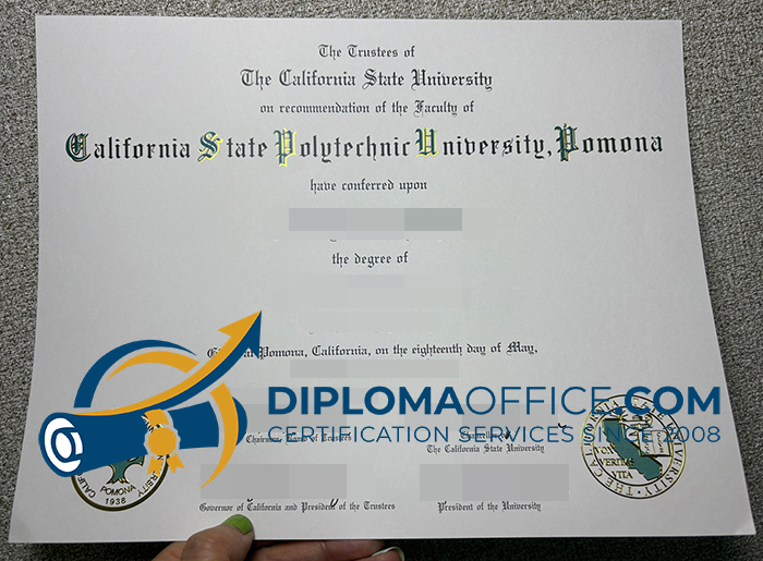 Cal Pomona diploma
