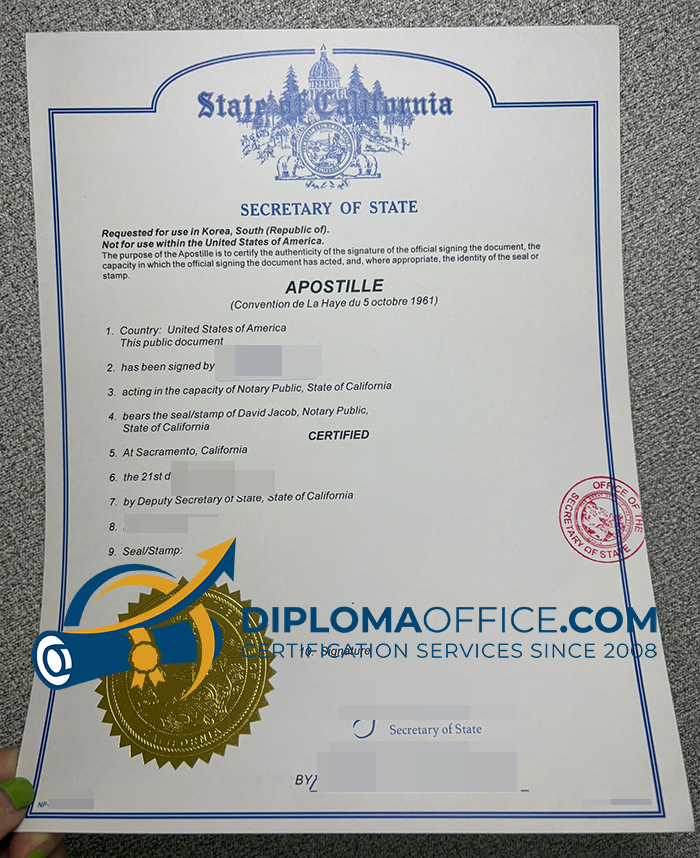 California Apostille