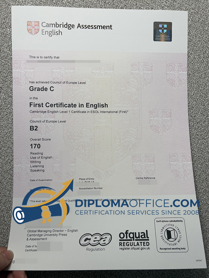 Cambridge B2 Certificate