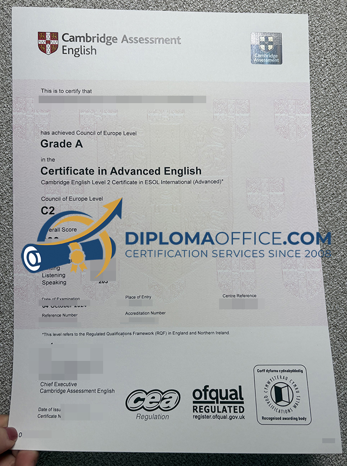 Cambridge CAE C2 Certificate