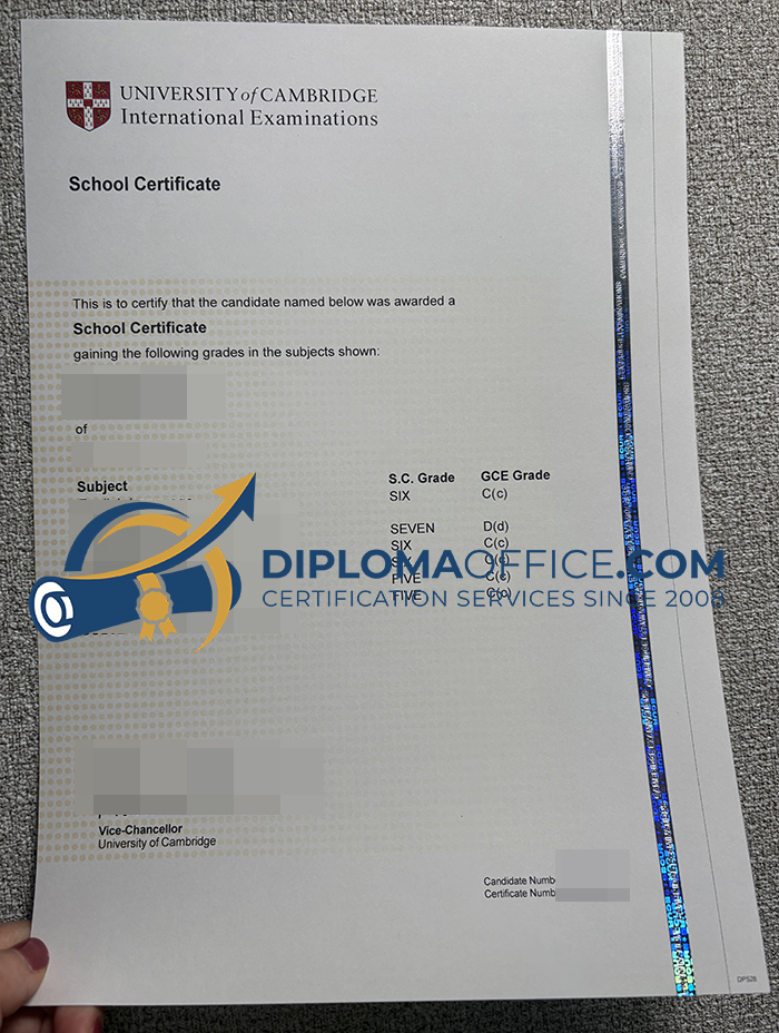 Cambridge School Certificate