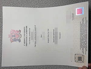 Cardiff University degree copy