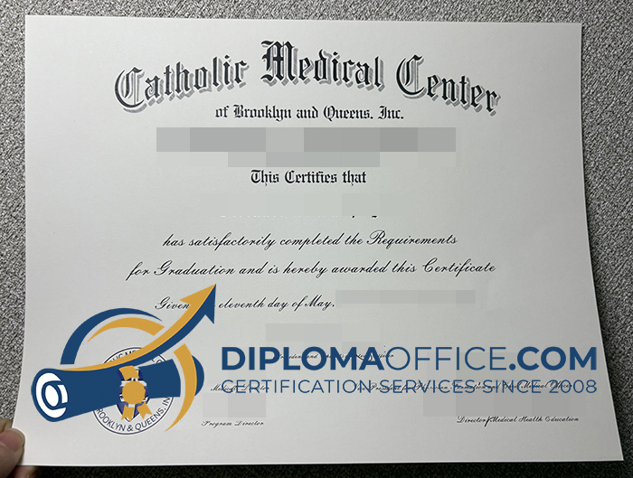 Catholic Medical Center diploma