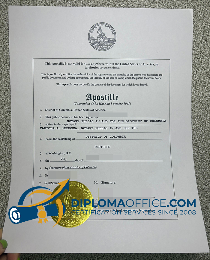 Columbia Apostille