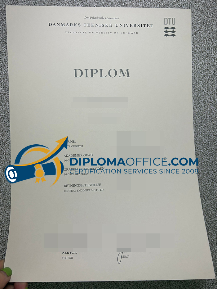 Danmarks Tekniske Universitet diploma