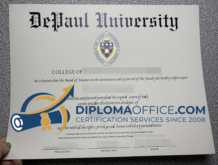 DePaul University diploma