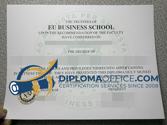 EU Business School diploma