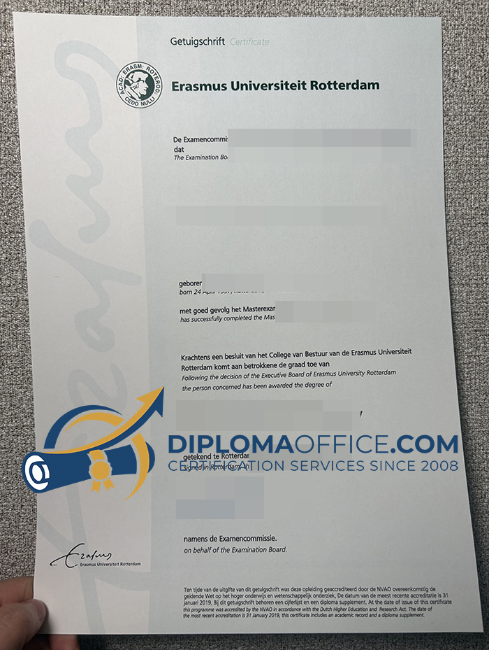 Erasmus Universiteit Rotterdam degree