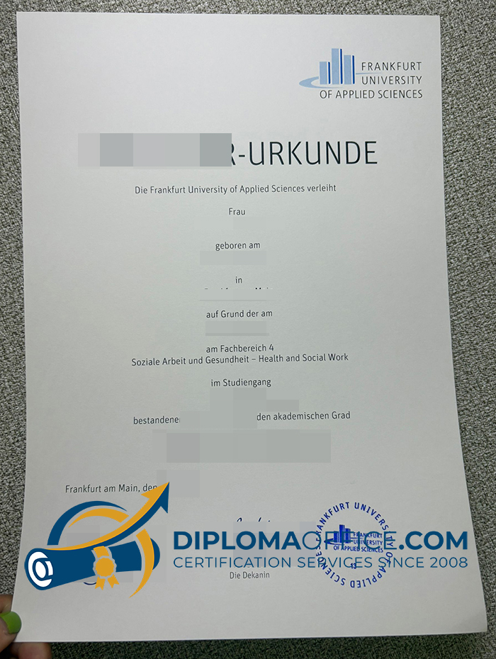 Frankfurt University of Applied Sciences degree