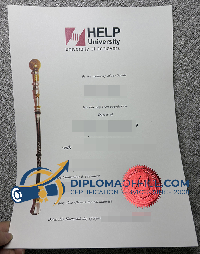 HELP University diploma