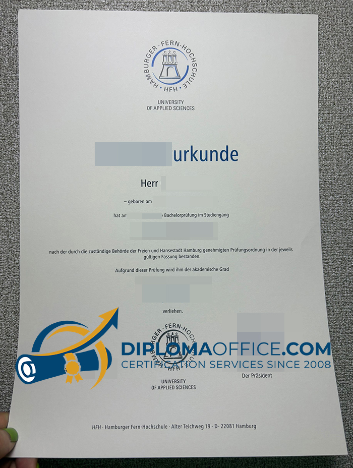 HFH Urkunde