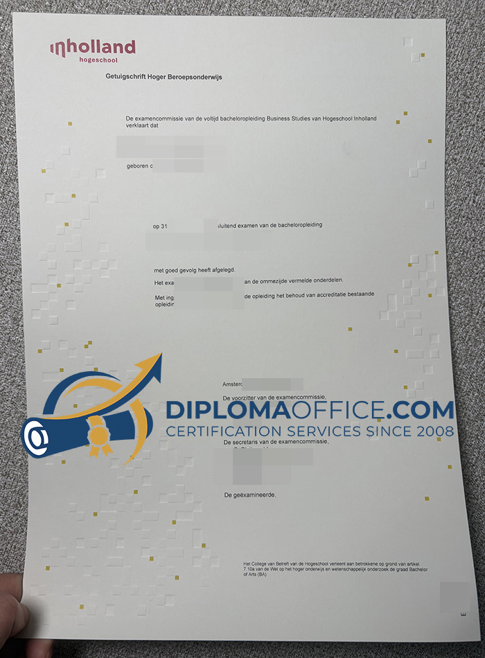 Hogeschool Inholland diploma