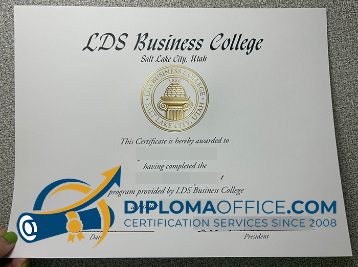 LDS Business College diploma