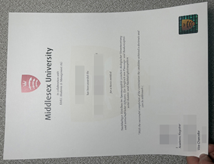 Middlesex University diploma copy