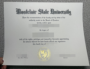 Montclair State University degree copy