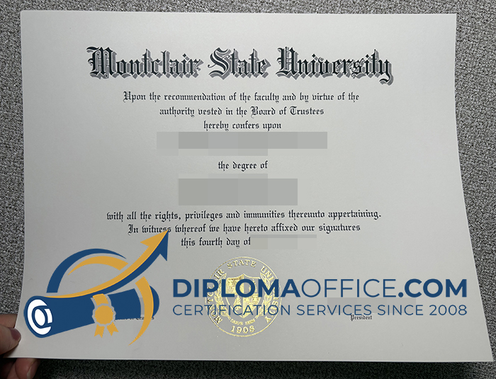 Montclair State University degree