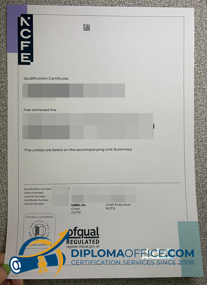 NCFE Certificate