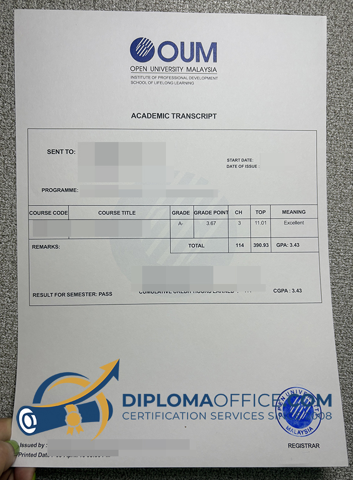 OUM transcript