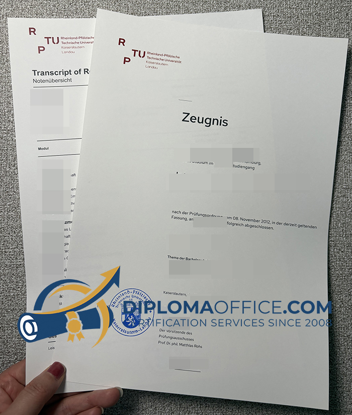 RPTU Zeugnis