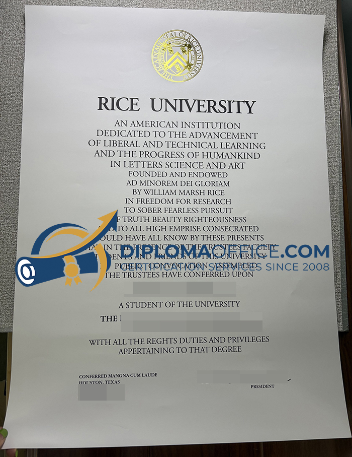 Rice University degree