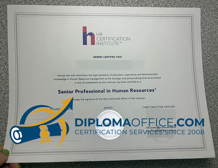 SPHR Certificate