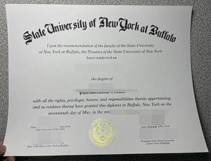 SUNY Buffalo degree copy