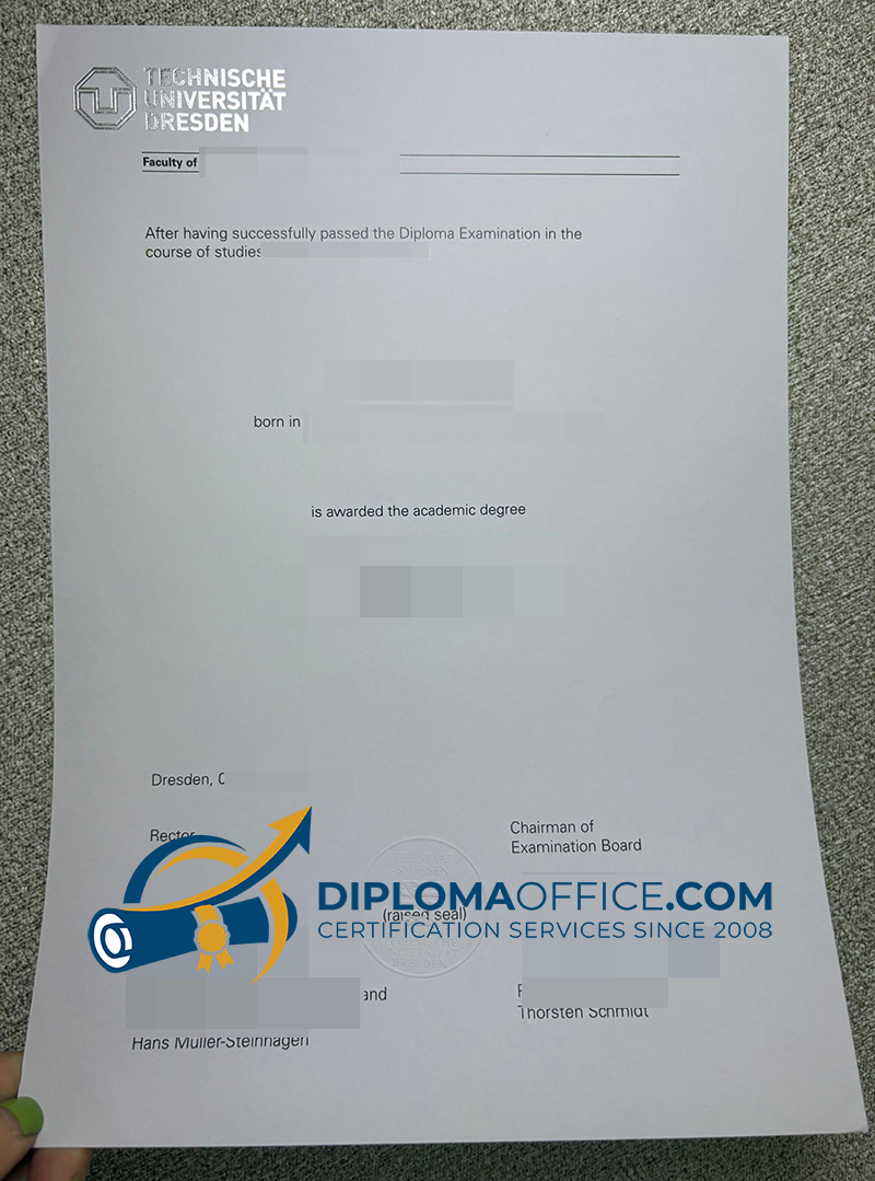 TU Dresden Urkunde