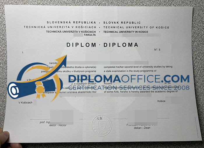 Technical University of Košice diploma