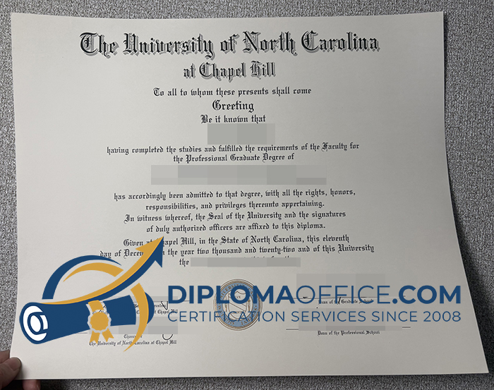 UNC Chapel Hill degree