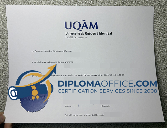 UQAM diploma