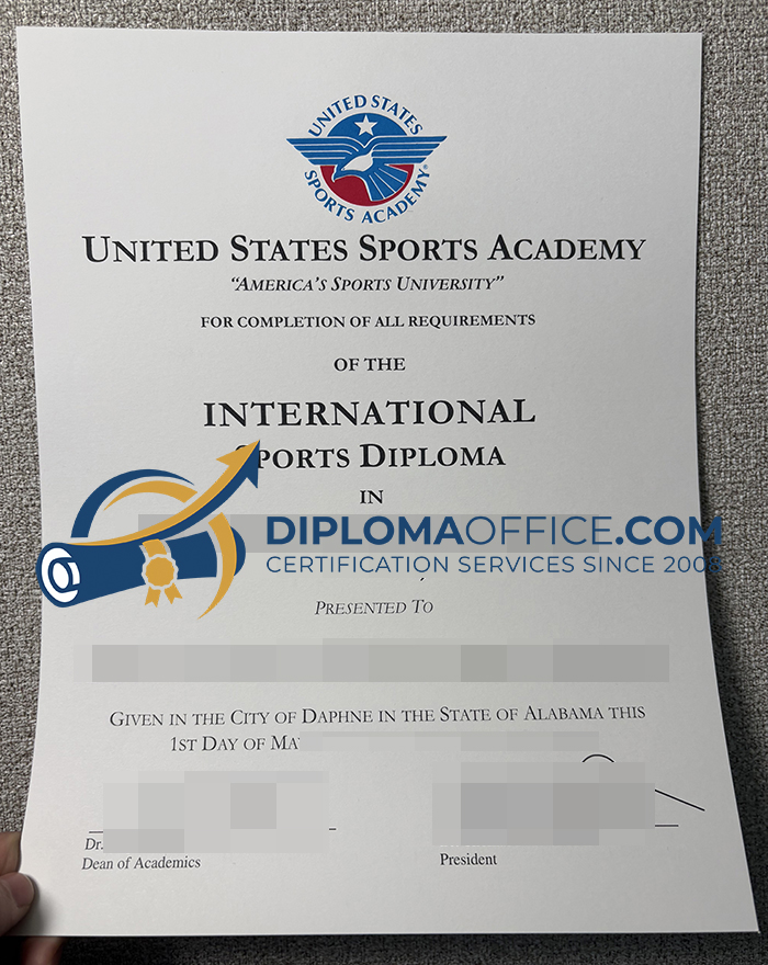United States Sports Academy diploma