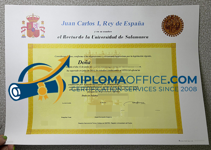 Universidad de Salamanca diploma