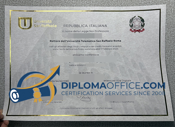 Università Telematica San Raffaele Roma diploma