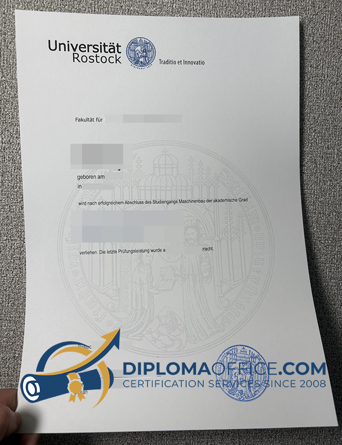 Universitaet Rostock Urkunde