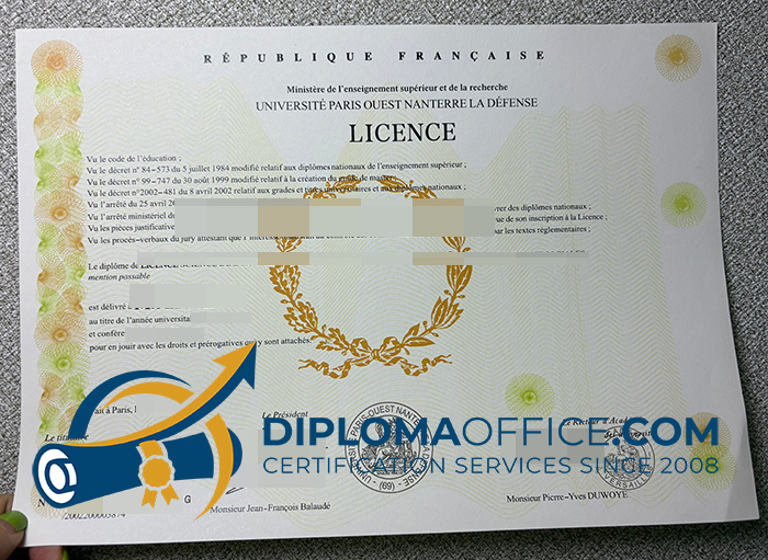Université Paris-Nanterre diploma