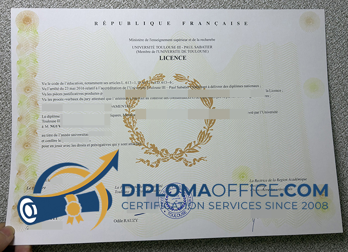 Université Paul Sabatier diploma