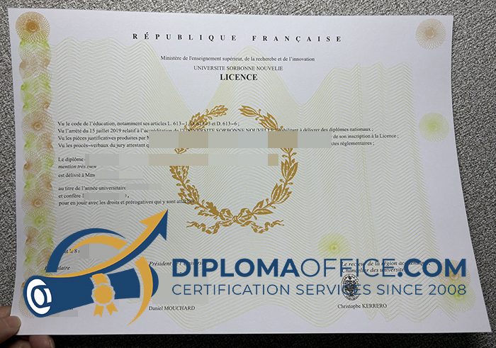 Université Sorbonne Nouvelle diploma