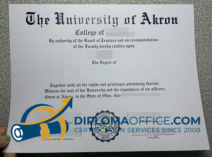 University of Akron degree