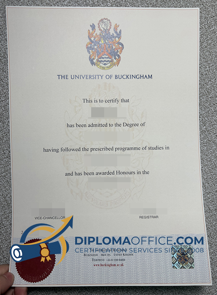University of Buckingham degree