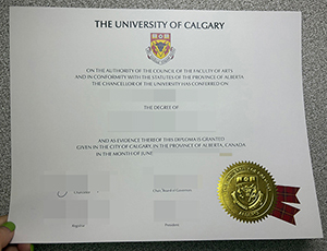 University of Calgary degree copy