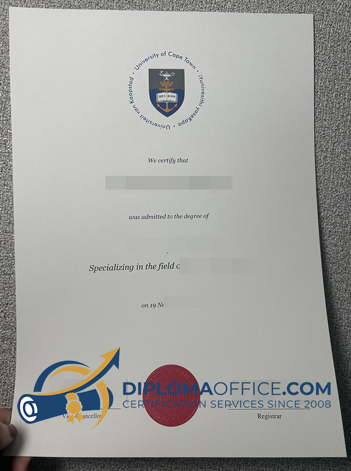 University of Cape Town diploma
