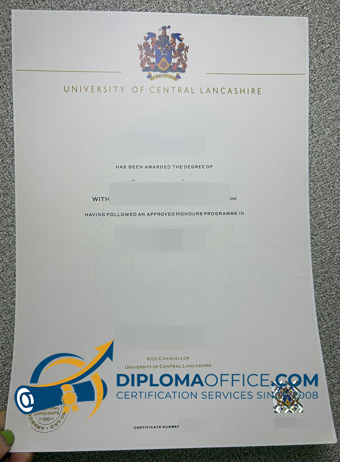 University of Central Lancashire degree