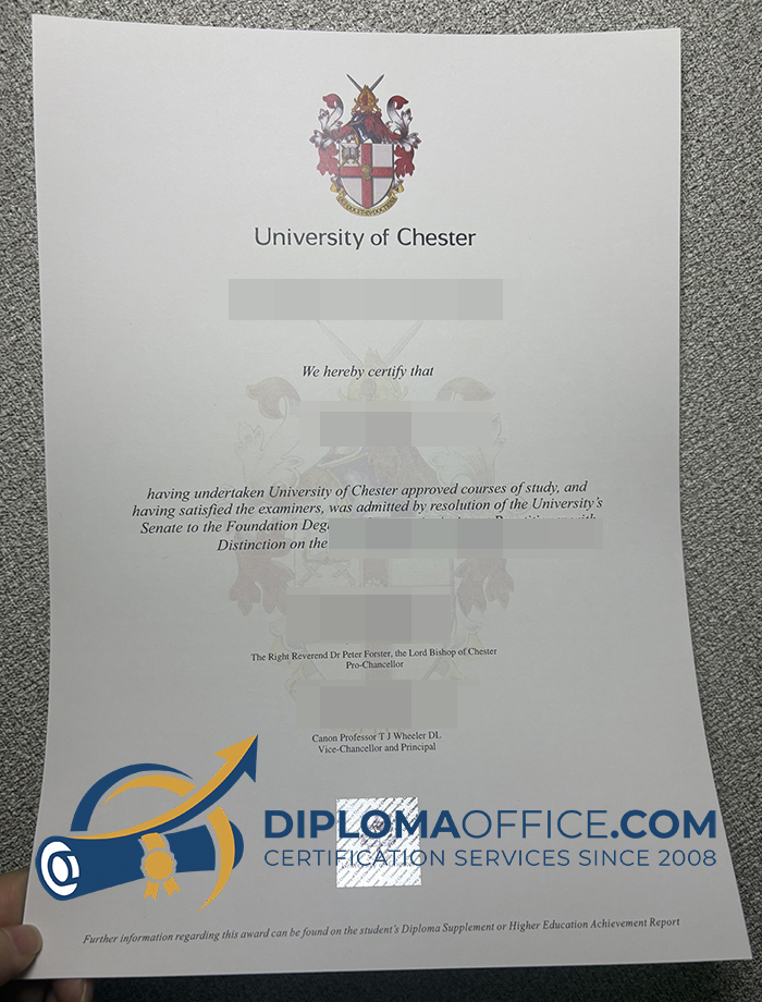 University of Chester degree