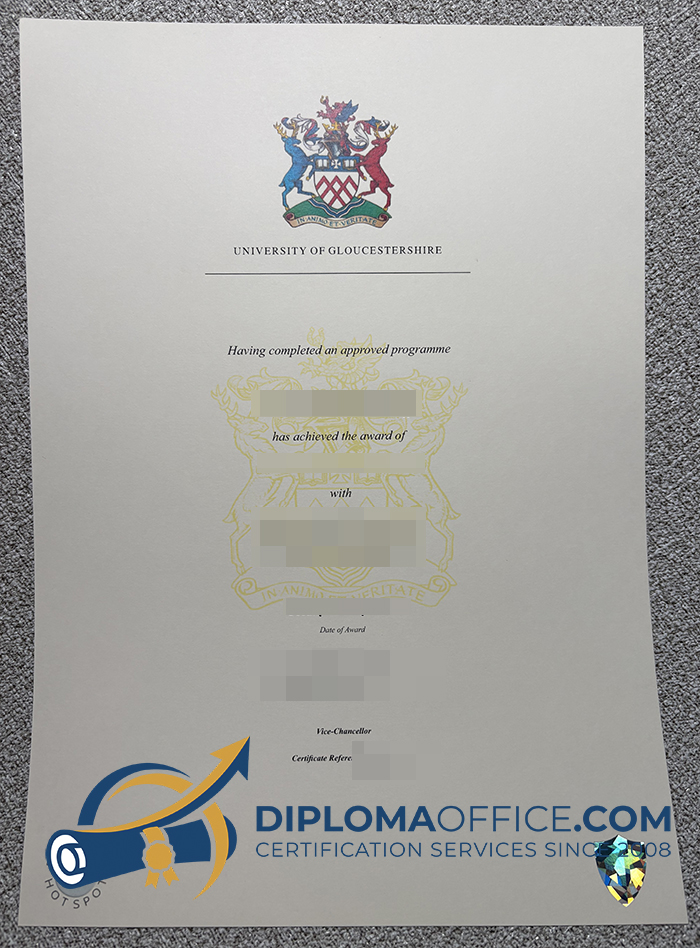 University of Gloucestershire degree